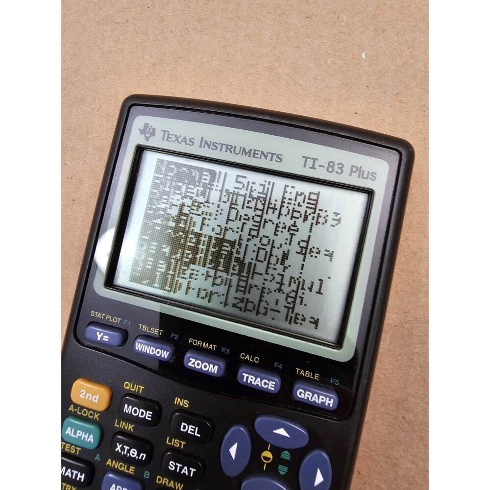 Texas Instruments TI-83 Plus Graphing Calculator w/cover. Not Working